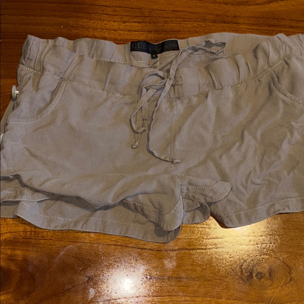Guess Tan Shorts with Drawstring Waist